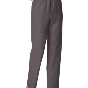 Alfred Dunner Classics Elastic Waist Pants Grey 8P M