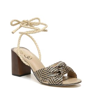 Sam Edelman Bodhi Heeled Sandal Natural/Black 7 Medium