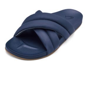 OLUKAI Hila Women's Beach Sandal, Water-Friendly Flip-Flop Slides, All-Day Wear & Ultra-Soft Comfort Fit, Moonlit Ocean/Moonlit Ocean, 7