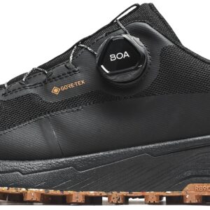 Icebug Womens Haze RB9X GTX Trail Hiking Shoe with Traction Sole, Black/Maple, L09.5