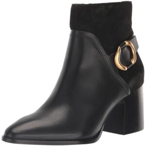 Vince Camuto Women's Evelanna Stacked Heel Bootie Ankle Boot